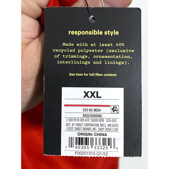 Art Class Red White Zip Track Jacket Kids Youth Unisex XXL NWT Athleisure Sporty - Picture 6 of 7